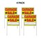 Sunburst Systems Garage Sale Signs 14in x 22in, 4PK 3960 - alternate 1